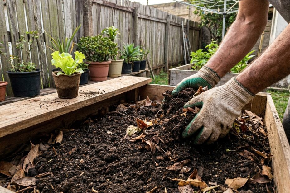 Terra para plantar alface